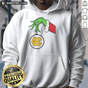 Official Harris County High School Grinch Favorite County Christmas 2025 hoodie featuring festive design and vibrant colors.