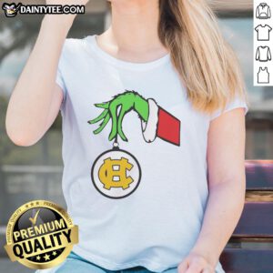 Official Harris County High School Grinch Favorite County Christmas 2025 ladies tee featuring festive design and vibrant colors.