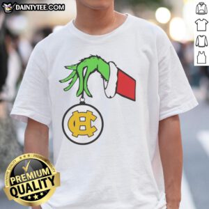 Official Harris County High School Grinch Favorite County Christmas 2025 T-Shirt featuring a festive design.