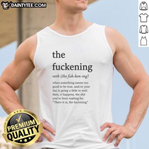 Official The Fuckening Verb Tank Top featuring bold graphic design, perfect for casual wear and statement style.