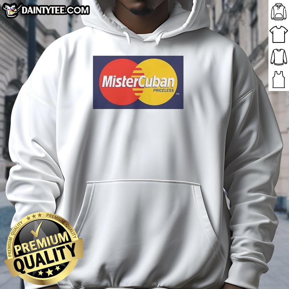 Original Mister Cuban Priceless Logo Hoodie featuring a stylish design and vibrant colors, perfect for casual wear.