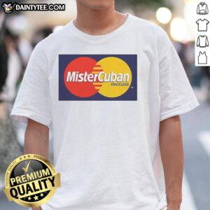 Alt Text: Original Mister Cuban Priceless Logo T-Shirt featuring a vibrant logo design on a stylish, comfortable tee.