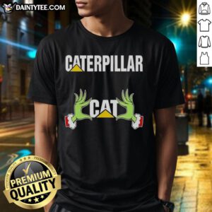 Premium Grinch Hands Love Caterpillar Christmas T-Shirt