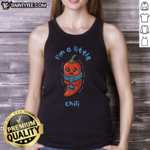 Premium 'I'm a Little Chili' tank top featuring a fun graphic design, perfect for casual summer outfits.