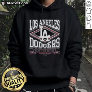 Premium Los Angeles Dodgers Heater Hoodie in blue, featuring team logo and comfortable design for fans.