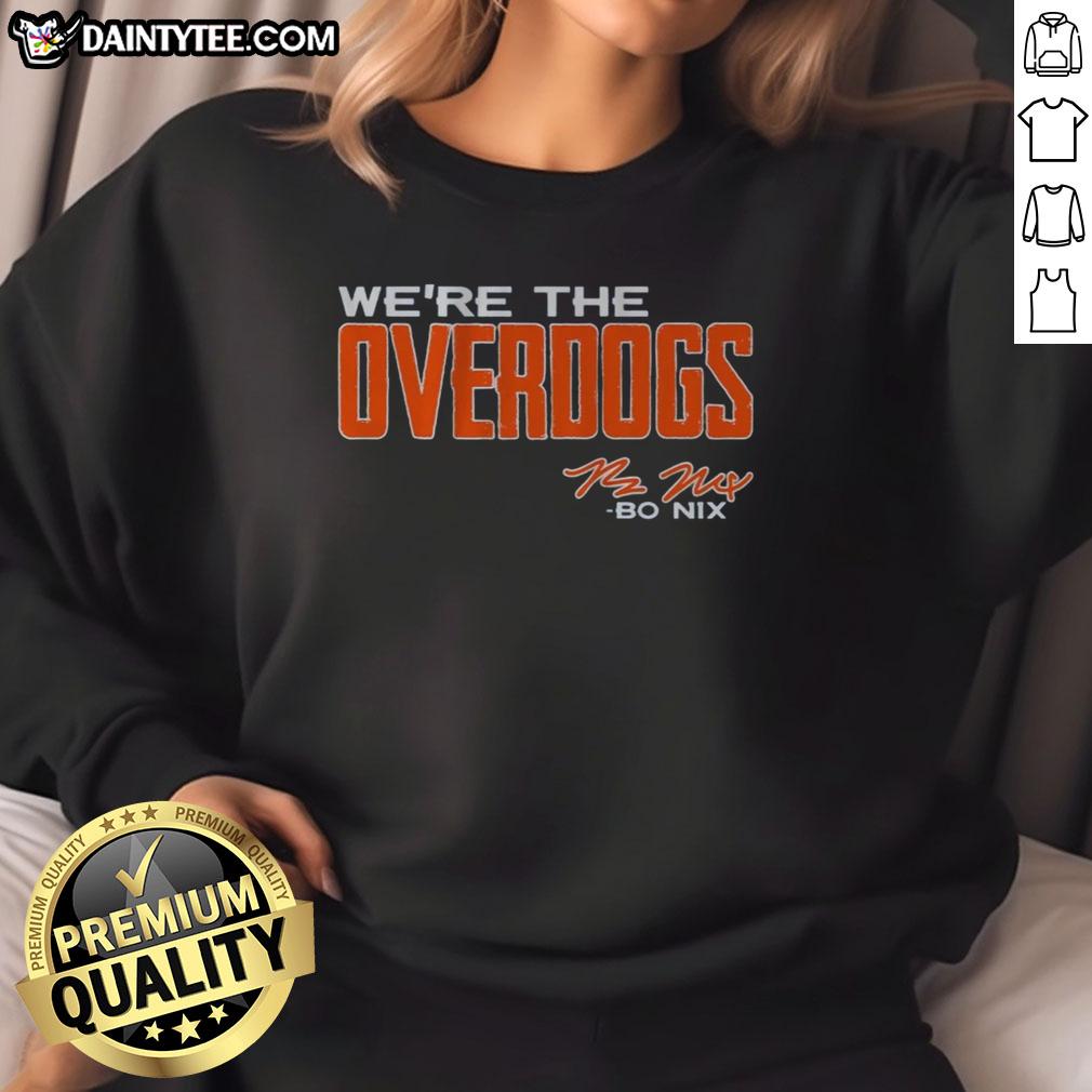 Top-BO-NIX Were The Overdogs sweatshirt featuring a stylish design and vibrant colors, perfect for casual wear.