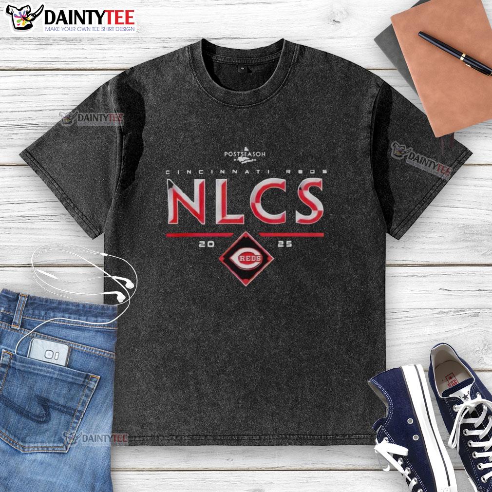 Top Cincinnati Reds 2025 NLCS Division Series Winner Postseason Washed T-Shirt featuring team logo and championship graphics.