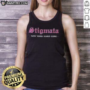 Top Stigmata New York Hard Core Tank Top featuring bold graphic design, perfect for fans of hardcore music and streetwear.