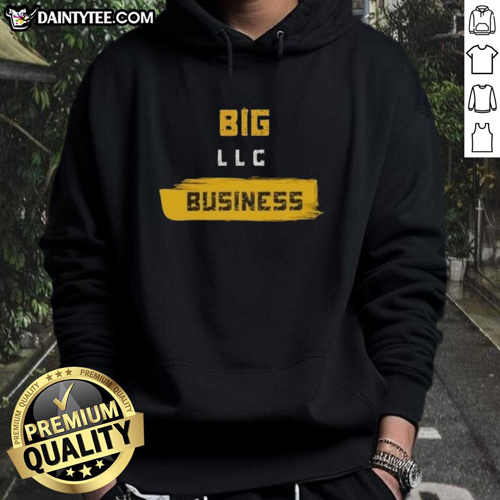 Awesome Big Business Corp Gold Hoodie showcasing stylish design for Big Business LLC branding and comfort.