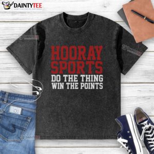 Awesome Hooray Sports 'Do The Thing Win The Points' washed t-shirt in vibrant colors, perfect for sports enthusiasts.