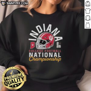 Awesome Indiana Hoosiers college football national championship 2026 helmet sweatshirt, perfect for fans and athletes.