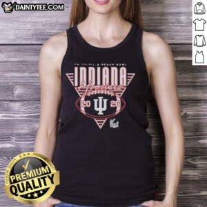 Awesome Indiana Hoosiers football tank top for 2026 Chick-fil-A Peach Bowl, perfect for fans and game day attire.