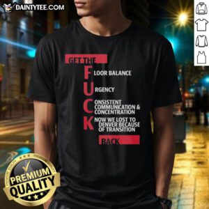 Alt Text: Awesome Jeff Van Gundy Get The Fck Back T-Shirt featuring bold graphics and a stylish design for basketball fans.