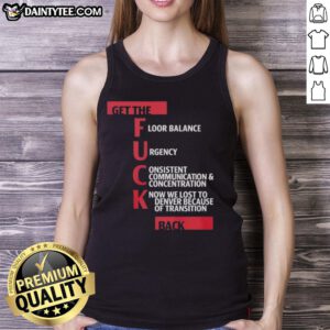 Awesome Jeff Van Gundy Get The F*ck Back tank top featuring bold graphics, perfect for basketball fans and casual wear.