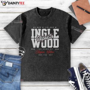 Awesome Los Angeles Clippers Inglewood washed t-shirt featuring Clipper Nation logo, perfect for fans and game days.