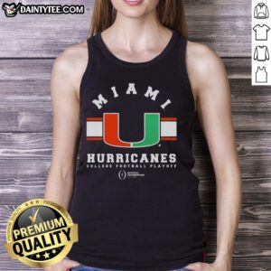 Awesome Miami Hurricanes College Football Playoff National Championship 2026 logo tank top design for fans.