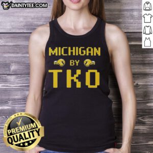 Awesome Michigan by TKO Jon Rothstein classic video game tank top featuring vibrant graphics and a comfortable fit.