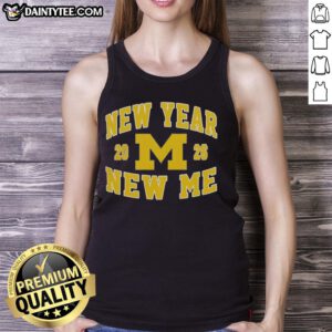 Awesome Michigan Wolverines Football New Year New Me 2026 logo tank top featuring bold graphics and team colors.