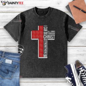 Awesome Oklahoma Sooners women's basketball t-shirt with 'I Can Do All Things Through Christ' design, perfect for fans.
