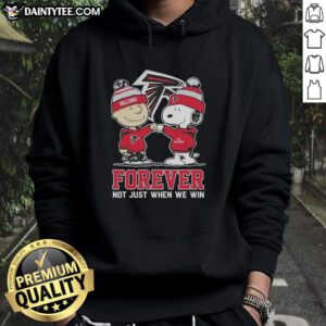Awesome Peanut Snoopy and Charlie Brown Atlanta Falcons hoodie, celebrating fandom beyond just winning.