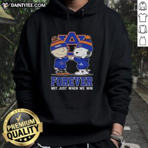 Alt Text: Awesome Peanut Snoopy and Charlie Brown Auburn Tigers hoodie, celebrating team spirit and loyalty beyond victories.