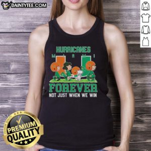 Awesome Peanuts Miami Hurricanes Forever tank top showcasing team spirit, perfect for fans year-round.
