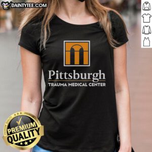 Awesome Pittsburgh Trauma Medical Center PTMC ladies tee featuring a stylish design and comfortable fit for everyday wear.