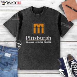 Awesome Pittsburgh Trauma Medical Center PTMC washed t-shirt featuring a stylish design and comfortable fit.