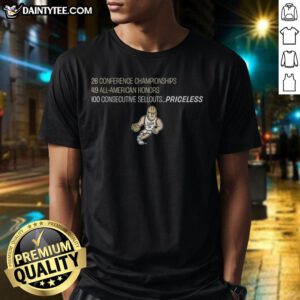 Alt Text: Awesome Purdue Boilermakers Basketball T-Shirt celebrating 100 consecutive sellouts with a priceless mascot design.