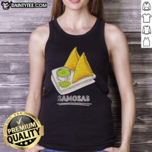 Awesome Samosa Lover tank top featuring delicious Indian snack food, perfect for foodies and samosa enthusiasts.