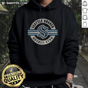 Cool Seattle Kraken Surround Hoodie featuring vibrant team colors and logo, perfect for fans and casual wear.