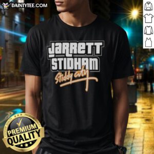 Awesome Stiddy City GTA Vice City Style T-Shirt featuring Jarrett Stidham for Denver Broncos fans.
