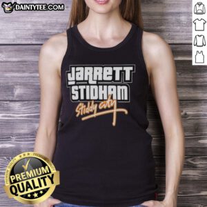 Jarrett Stidham in a stylish tank top inspired by GTA Vice City, showcasing Denver Broncos pride and retro design.