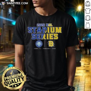 Awesome Tampa Bay Lightning 2026 Stadium Series Match-Up T-Shirt featuring team logo and vibrant design for fans.