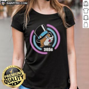 Awesome Texas Snax Buc-ee's Happy New Year 2026 ladies tee featuring festive design and vibrant colors for holiday celebrations.