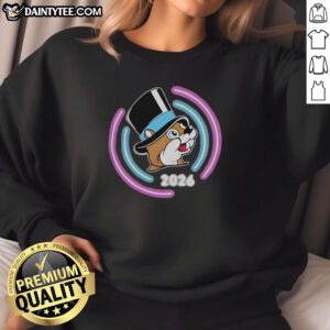 Alt Text: Awesome Texas Snax Buc-ee's Happy New Year 2026 sweatshirt featuring vibrant colors and festive design.