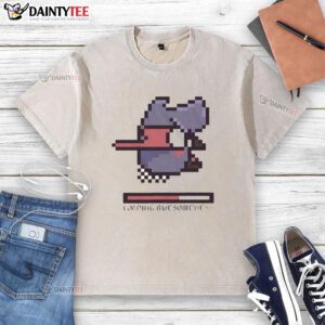 Funny loading awesomeness washed t-shirt design featuring a playful graphic and vibrant colors, perfect for casual wear.