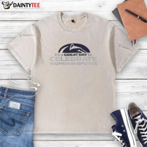 Alt Text: Funny Penn State Nittany Lions t-shirt celebrating women in sports with a vibrant design, perfect for game day.