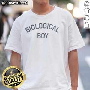Good Biological Boy T-Shirt featuring a playful graphic design, perfect for casual wear and expressing individuality.