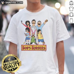 Good Bob's Burgers T-Shirt featuring a colorful design of Bob and his burger restaurant, perfect for fans of the show.