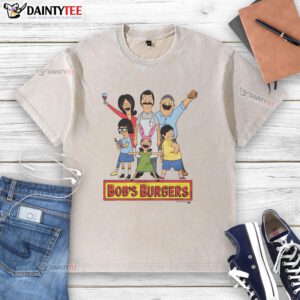 Good Bobs Burgers washed t-shirt featuring vibrant graphics and a comfortable fit for fans of the iconic animated series.