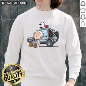 Good Brown to the Future sweatshirt featuring a retro design, perfect for casual wear and stylish outfits.