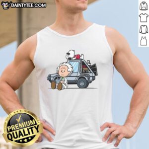 Good Brown to the Future tank top featuring a retro design, perfect for casual wear and stylish summer outfits.