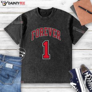 Alt Text: Good Derrick Rose Forever 1 Washed T-Shirt featuring a vintage design, perfect for basketball fans and casual wear.
