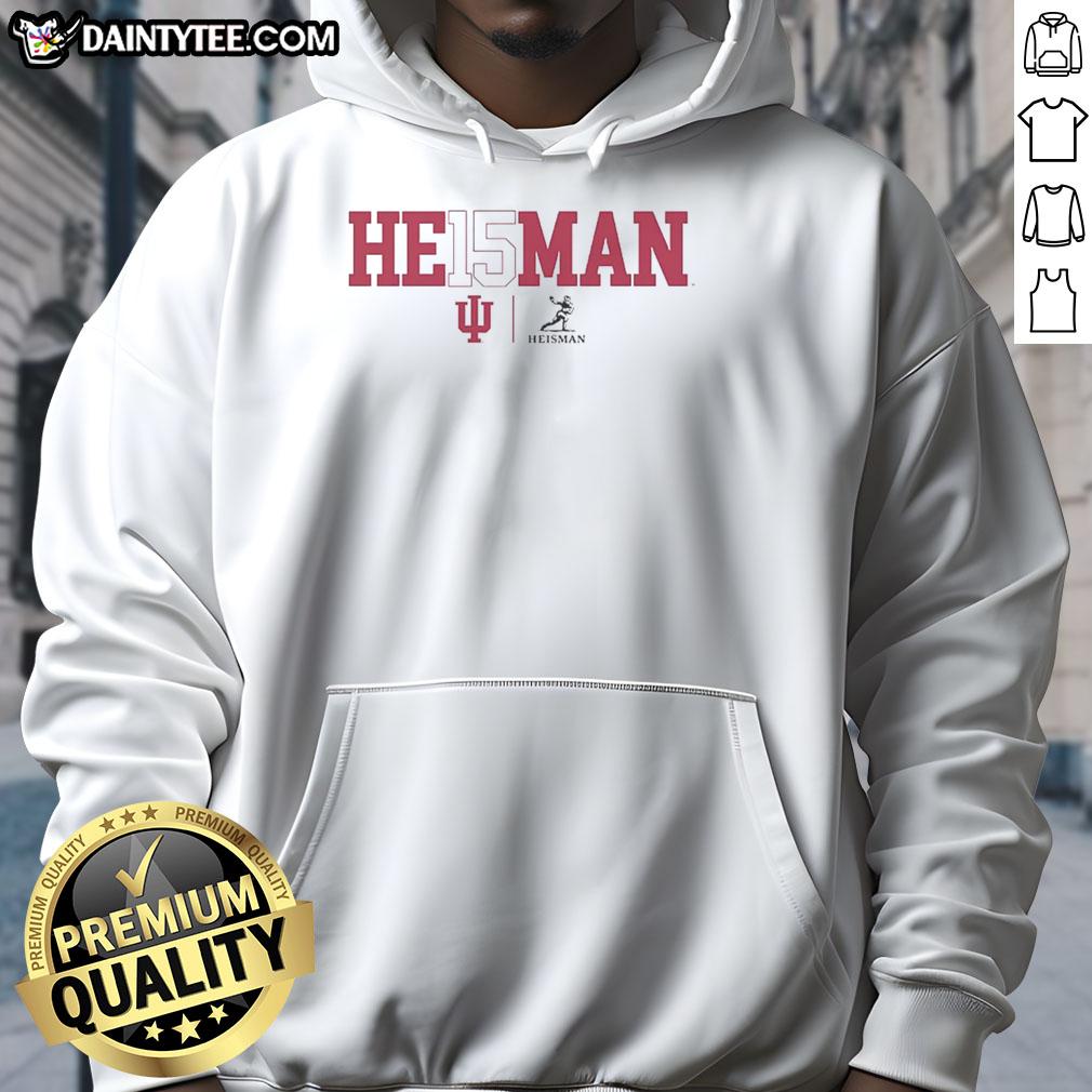 Good Fernando Mendoza Indiana Hoosiers Unisex 2025 Heisman Trophy Winner Hoodie in red, showcasing team pride and style.