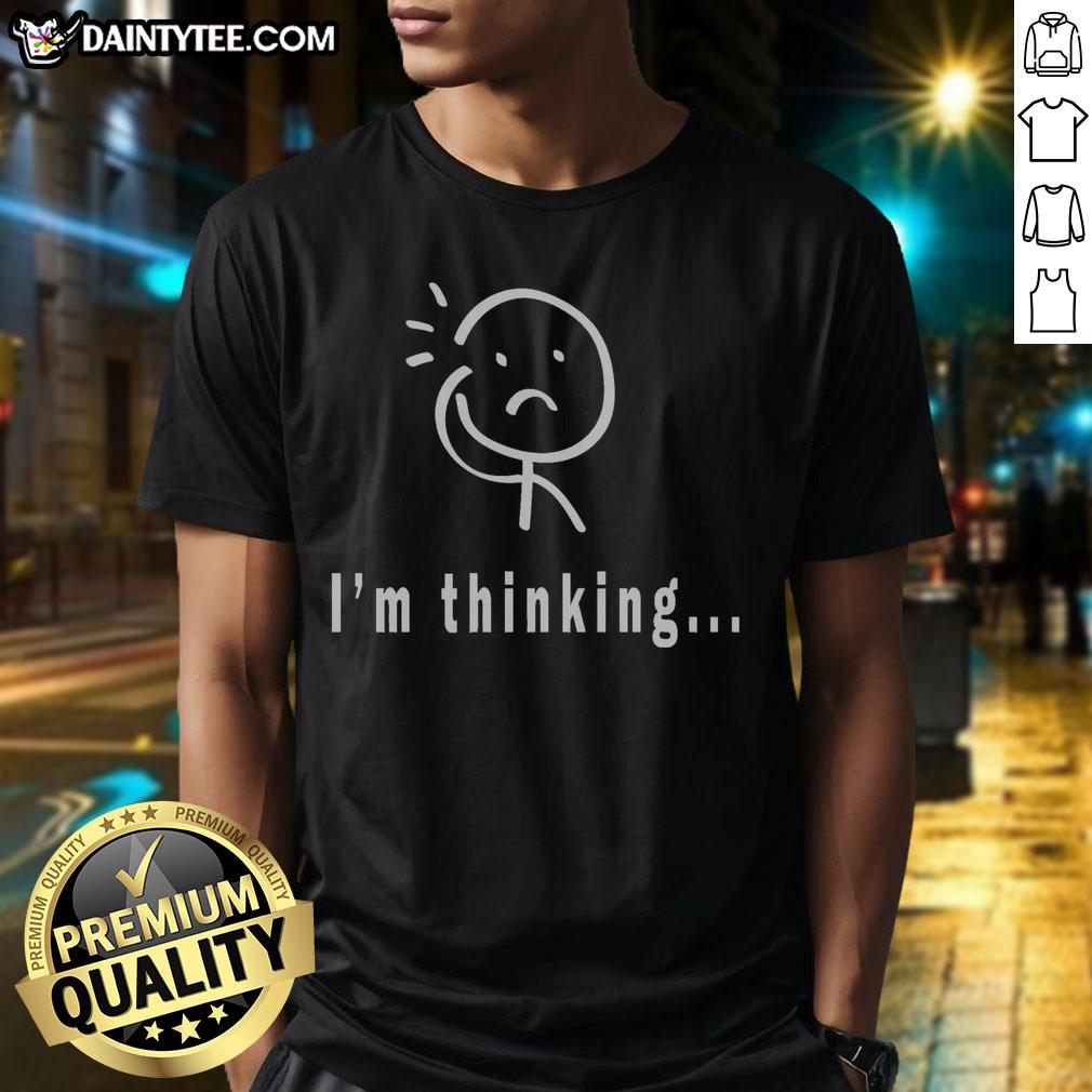 Good I'M Thinking Stickman T-Shirt featuring a playful stickman graphic, perfect for casual wear and unique style.
