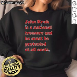 Good John Kruk Is A National Treasure sweatshirt featuring a stylish design celebrating the beloved baseball icon.