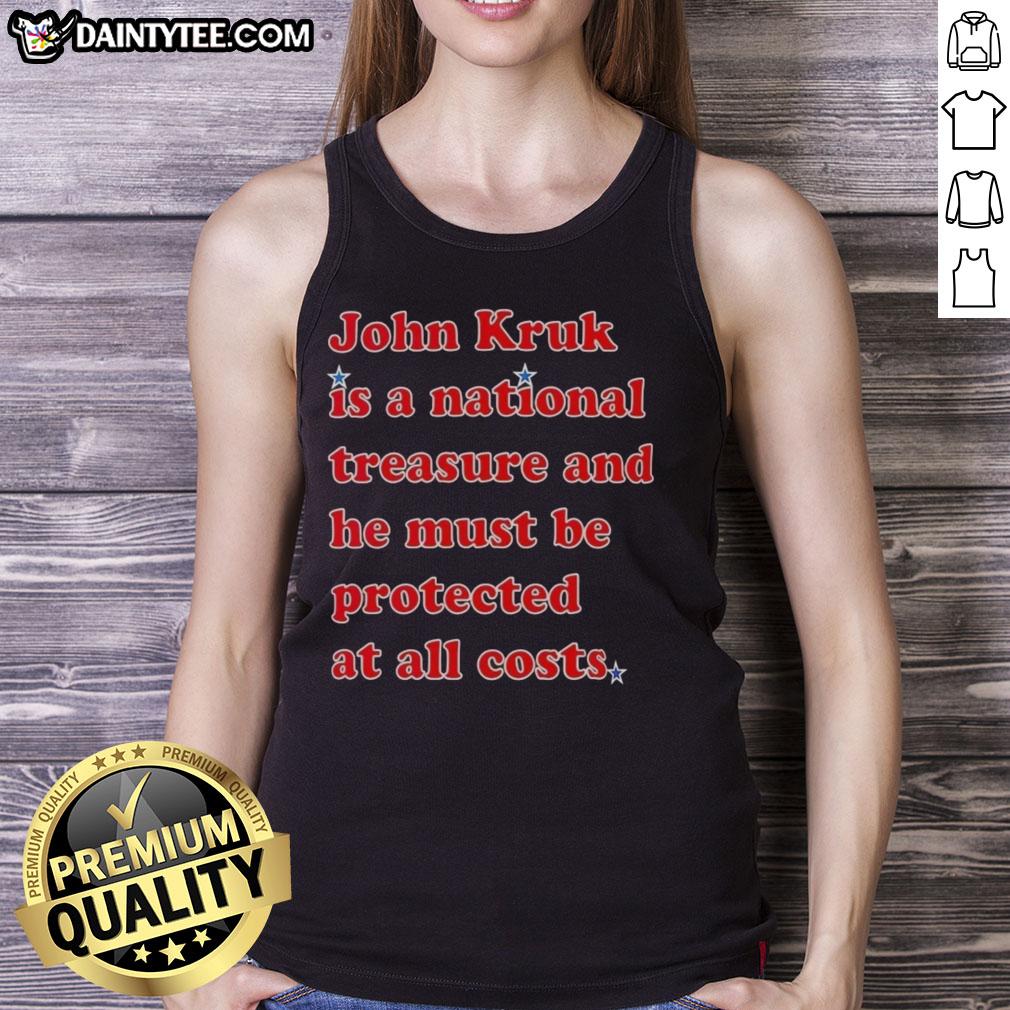 Good John Kruk is a national treasure tank top design featuring a vintage-style graphic of the baseball legend.