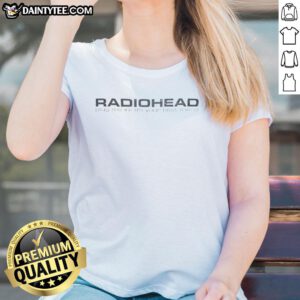 Good Radiohead Plug Me In Im Your Best Friend Ladies Tee featuring unique artwork and vibrant colors for fans.