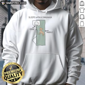Cozy Good Sleeps with a Chihuahua hoodie, perfect for dog lovers seeking warmth and style in casual wear.